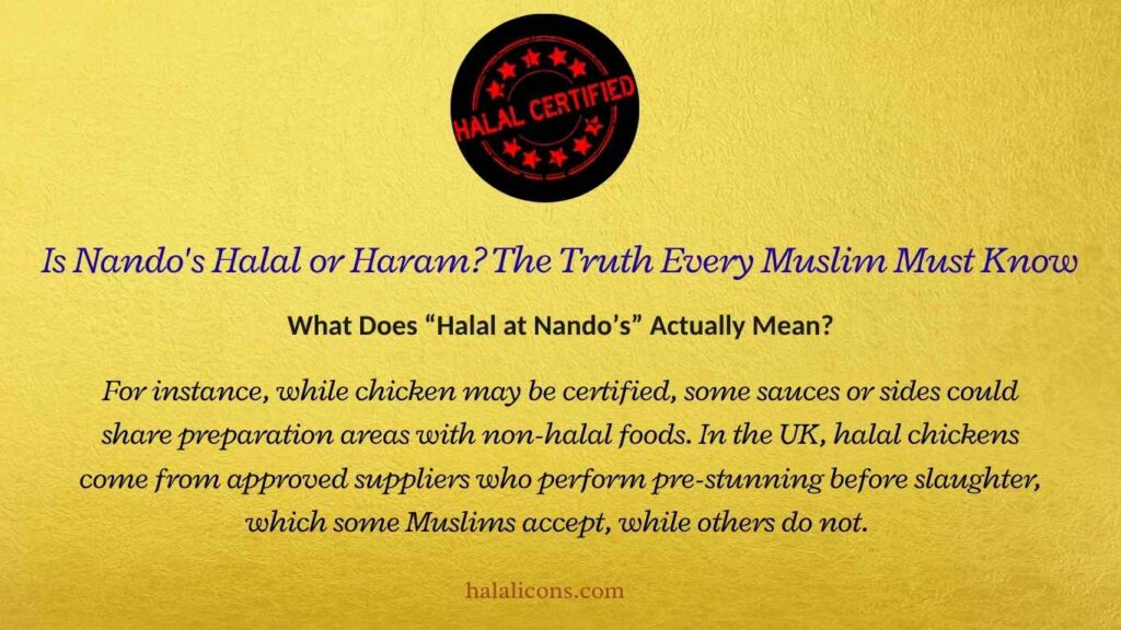 What Does “Halal at Nando’s” Actually Mean?