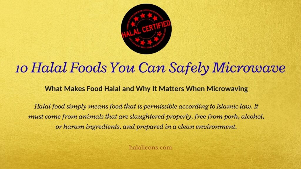 What makes food halal?